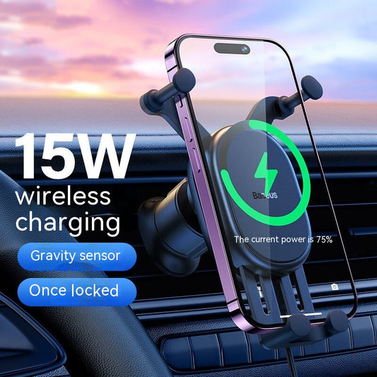 Car Phone Holder Wireless Charger Fixed Anti-shake